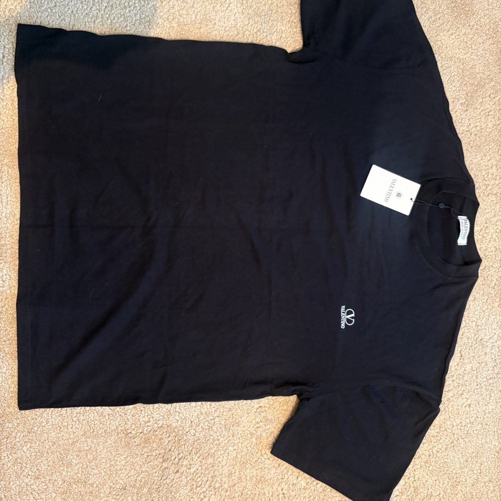 Valentino Classic Black Short Sleeve Tee